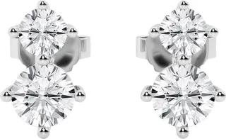 White Gold Lab Grown Diamond Stud Earrings - 1.00 ctw