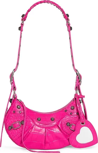 Le Cagole XS Shoulder Bag Crocodile Embossed