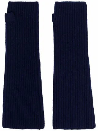 Ribbed Wool Mittens