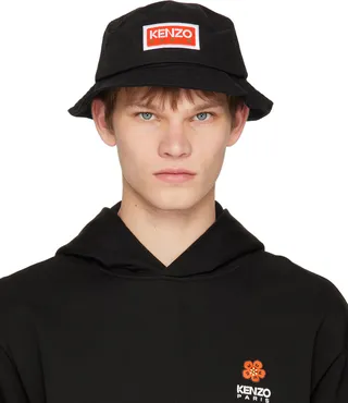 Kenzo Black Kenzo Paris Sun Bucket Hat