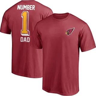 Men's Fanatics Branded Cardinal Arizona Cardinals #1 Dad T-shirt