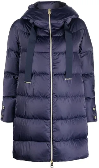 Raso hooded padded coat