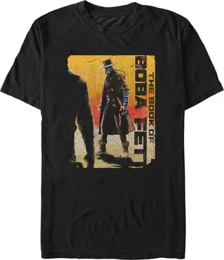 Men's Star Wars: The Book of Boba Fett Cad Bane Outlaw Gun Slinger T-Shirt - Black - Small