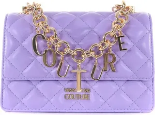 Versace Jeans Couture Logo-Charm Chain-Linked Quilted Shoulder Bag