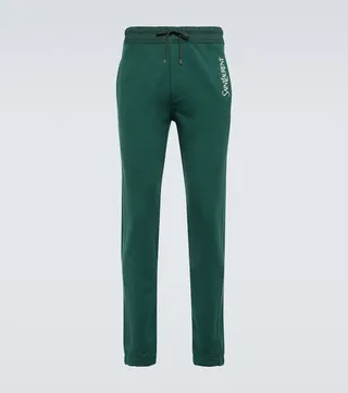 Logo straight cotton sweatpants