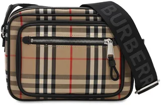 Paddy check canvas crossbody bag