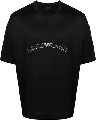 logo-embroidered T-shirt