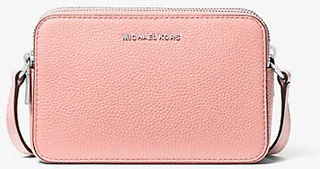 Jet Set Small Pebbled Leather Double Zip Camera Bag