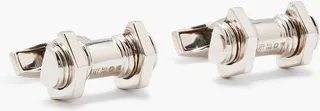 Silver cufflinks