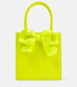 The Bow Mini leather tote bag