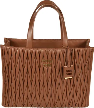 Matelassé Logo Tote