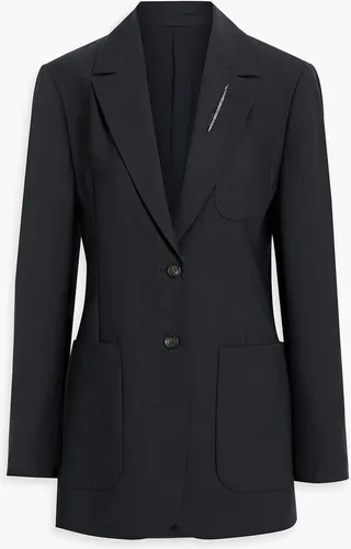 Embellished wool-blend blazer