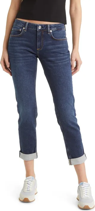 Dre Low Rise Loopback Boyfriend Jeans