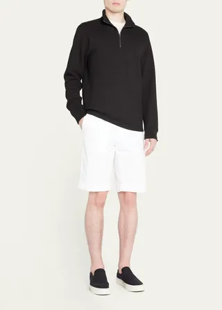 Men's Quarter-Zip Dimensional Knit Sweater