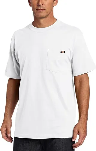 Dickies Men's Short Sleeve Pocket Tee Big-tall (White) Men's T Shirt