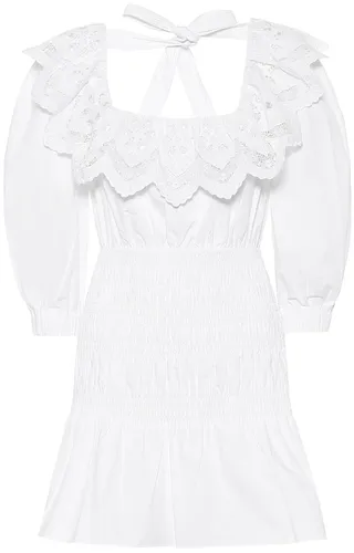 Cotton-poplin minidress