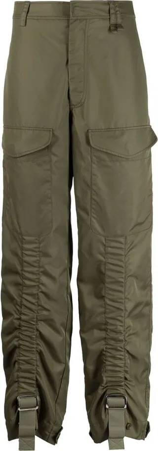 Adjustable Slider Straight-Leg Trousers