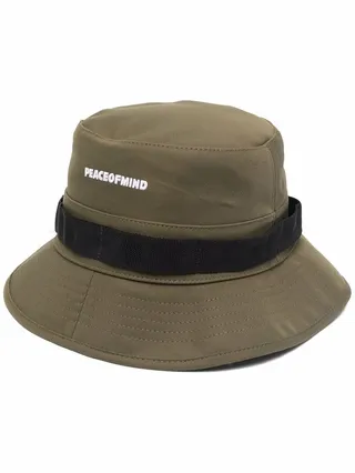 Embroidered-Slogan Bucket Hat