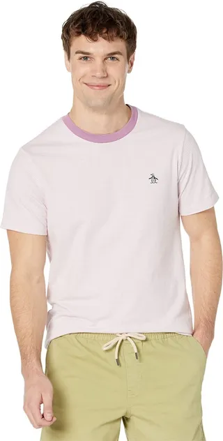 Original Penguin Men's Micro Stripe Short Sleeve Tee Shirt