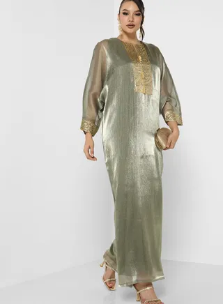 Knot Detail Kaftan