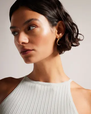 Ribbed Knit Cami in White