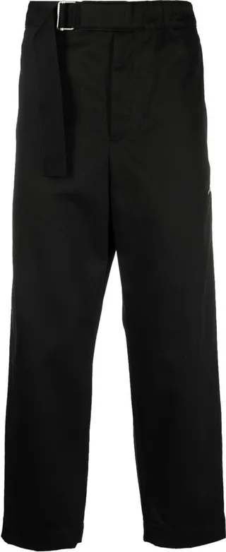 Belted Cropped Trousers