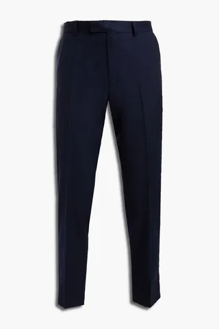 Wool-twill suit pants