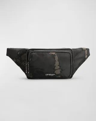 Men's Arrow Buckle Tie-Dye Nylon Belt Bag