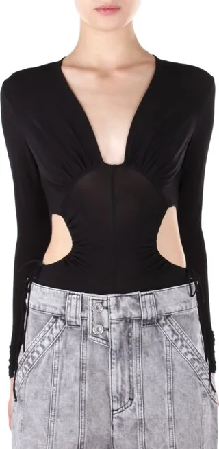 Isabel Marant Cut-Out Stretched Bodysuit