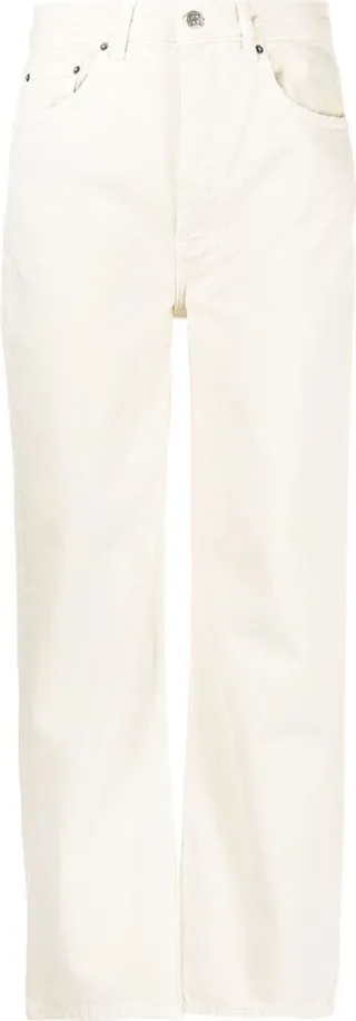 Wide-Leg High-Waisted Jeans