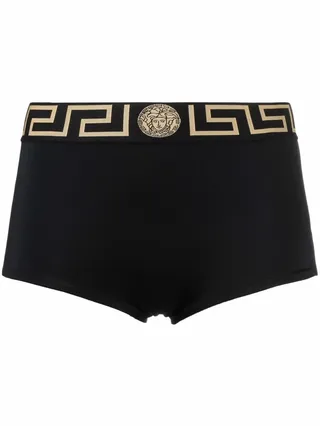 Greca-trim bikini bottoms