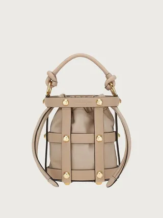 Ferragamo Women Ferragamo Cage bag (S) Beige