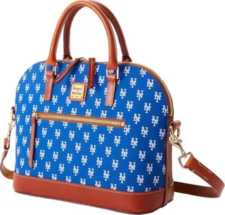 Women's Dooney & Bourke New York Mets Signature Domed Zip Satchel Purse