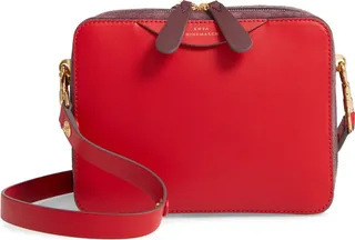 The Double Stack Leather Crossbody Bag