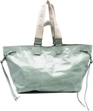 Wardy crinkle-effect tote bag