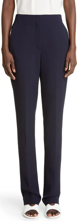 Stretch Crepe Narrow Leg Pants