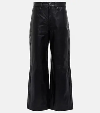White Label high-rise leather pants