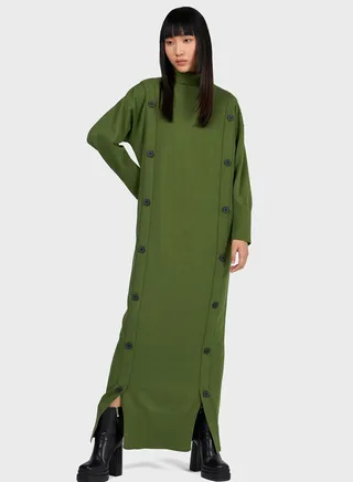 Button-Detail Kaftan