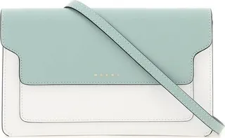Marni Colour-Blocked Foldover Top Crossbody Bag