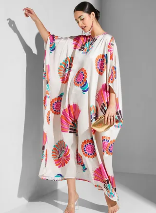 Abstract Print Kaftan