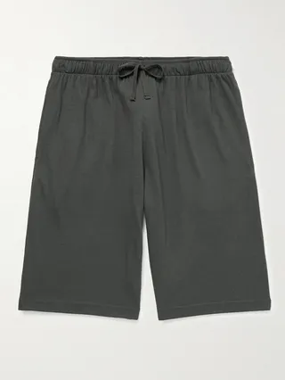 Lounge Cotton and Modal-Blend Jersey Drawstring Shorts