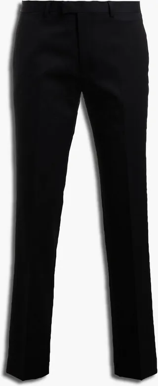 Slim-fit satin-trimmed wool-blend piqué tuxedo pants