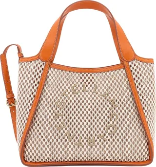 Recycled cotton and Alter Mat shoulder bag with embroidered logo