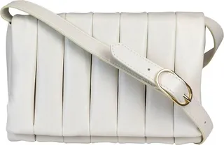 Themoirè Quilted Folderover Top Shoulder Bag
