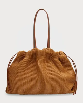 Large Monili Raffia Tote Bag