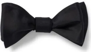 Italian-made bow tie in silk jacquard