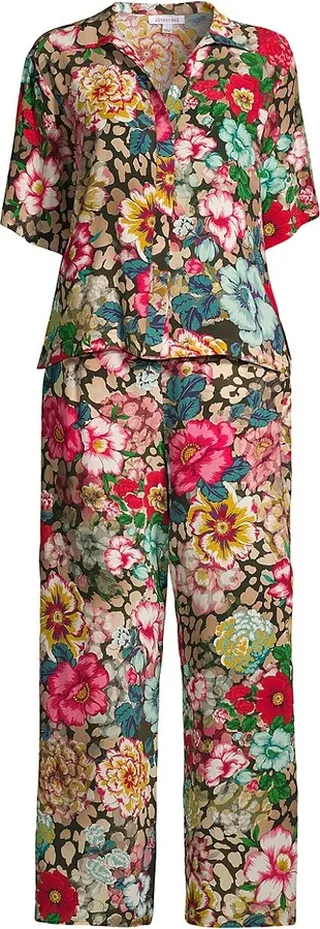 Brooklyn Two-Piece Silk Pajama Set