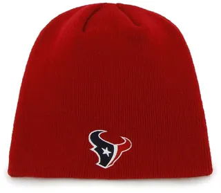 Men's Red Houston Texans Secondary Logo Knit Beanie