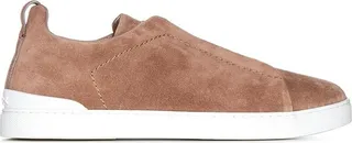 Ermenegildo Zegna Round Toe Slip-On Trainers