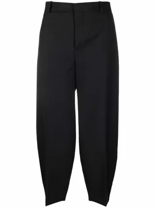 Mid-Rise Cropped Trousers
